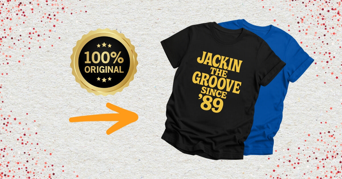 Acid House Merch with an original badge