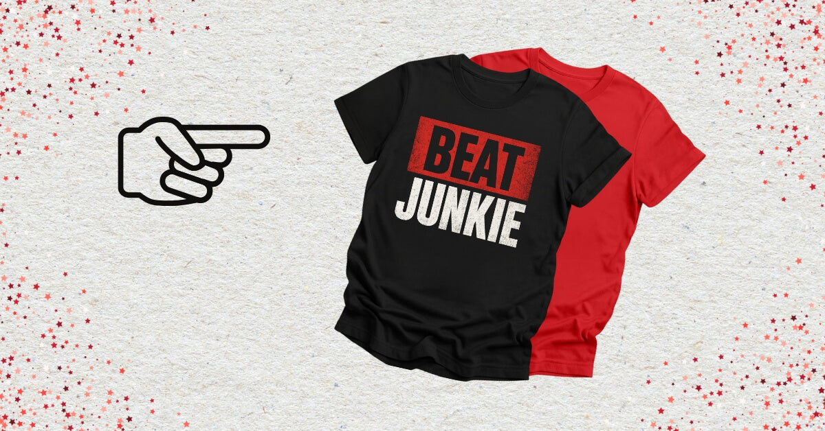 DJ Pun Shirts with a finger pointing to them