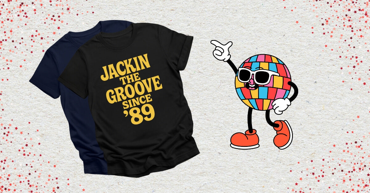 Funky House T-Shirts with a dancing disco ball