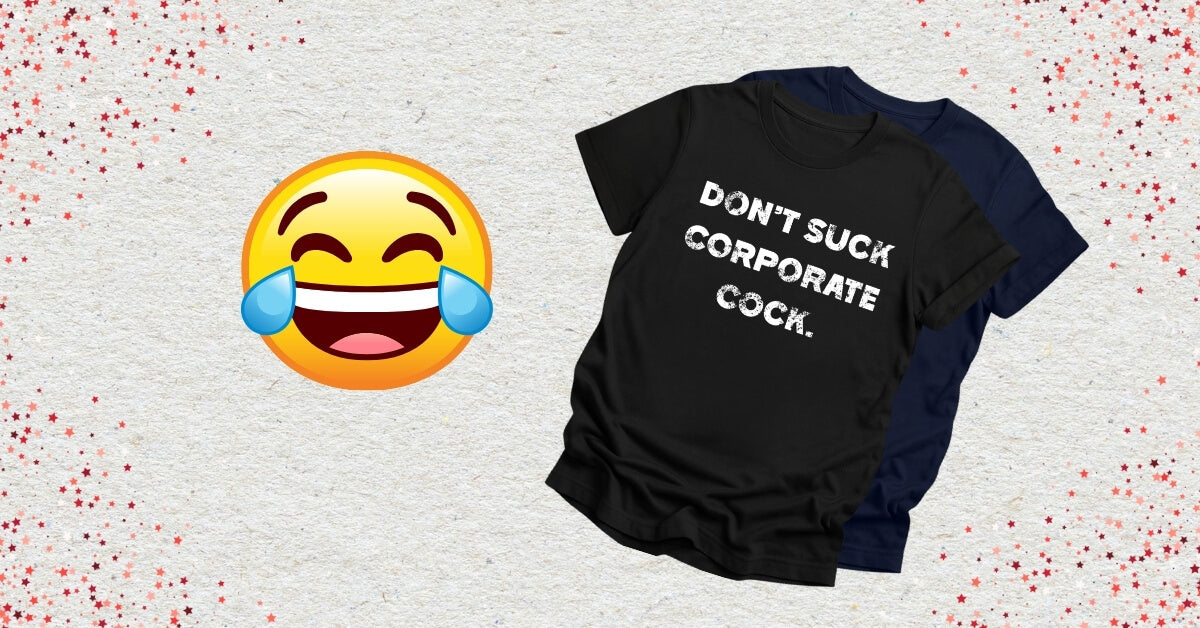 Funny Techno T-Shirts with laughing emoji