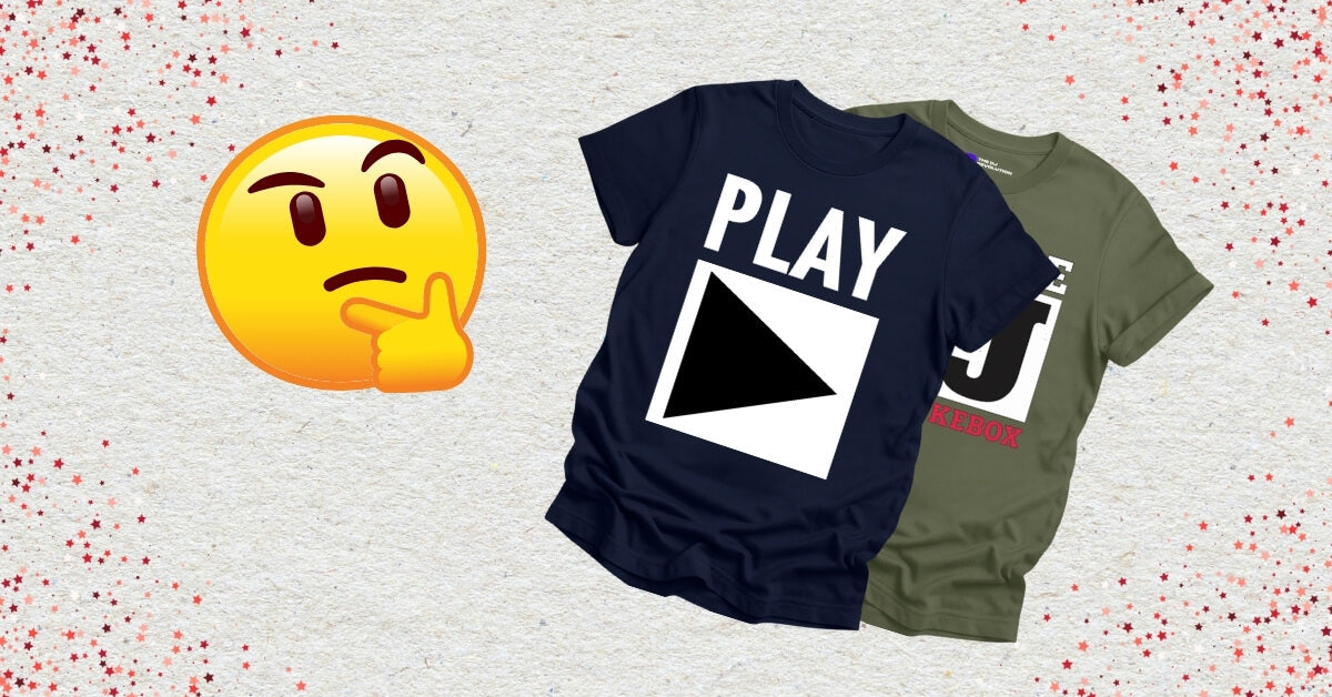Photo of DJ pun shirt & a regular funny tee