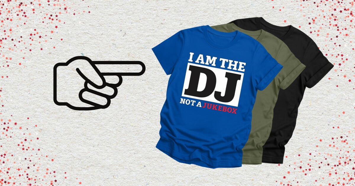 Photo of DJ t-shirts for club nights