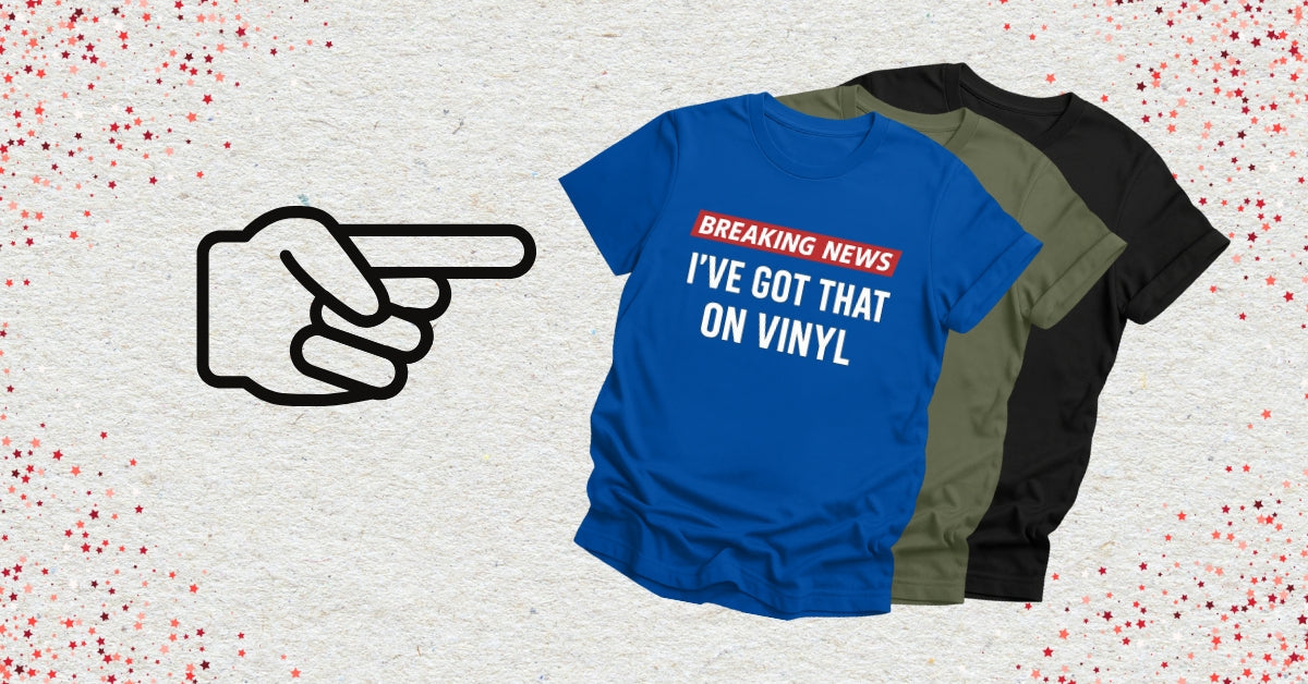 Photo of T-shirts for Vinyl Collectors