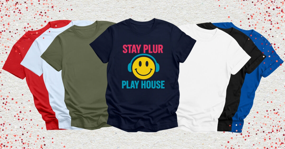Retro House Music T-Shirts in a fan
