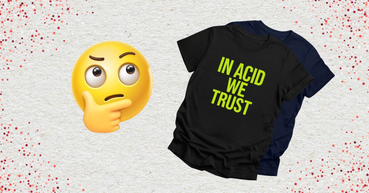 Techno Graphic Tees with thinking emoji