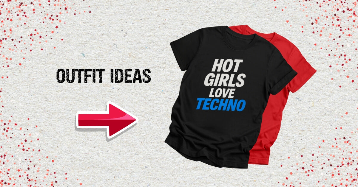 Techno Streetwear  with an arrow pointing to it