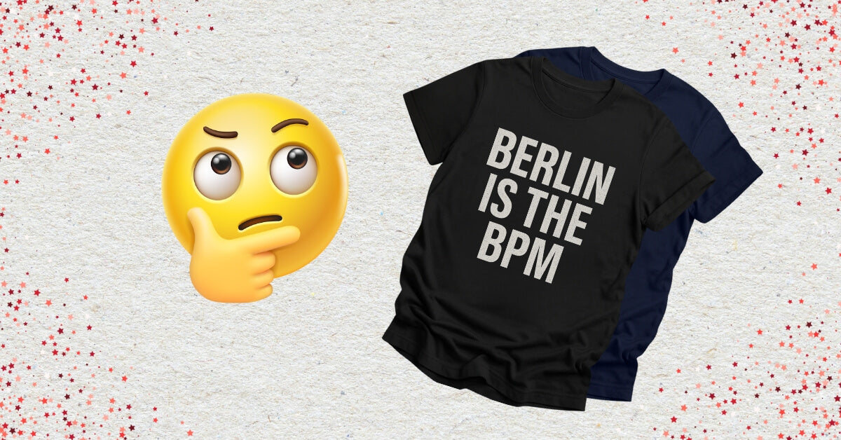 Thinking emoji with black Techno T-Shirts