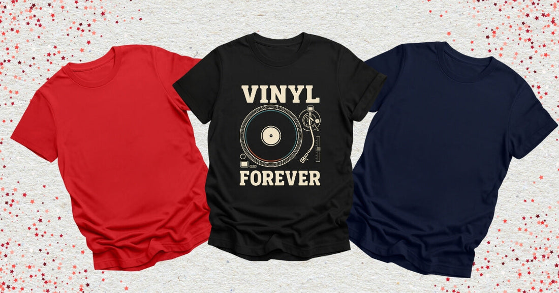Turntable Graphic Tees for Vinyl Collectors