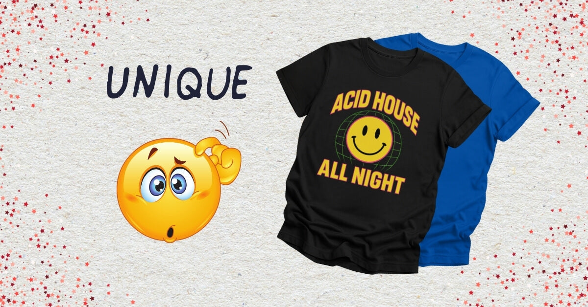 Vintage House Music T-Shirts with a unique sign