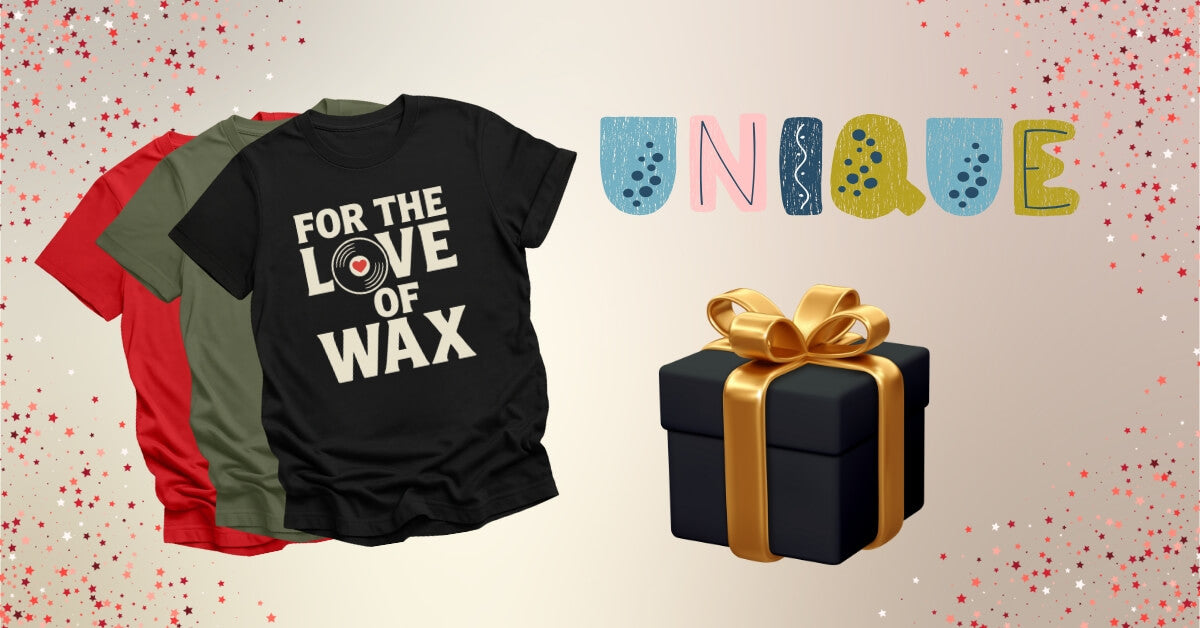 Vinyl DJ Tees with a sign saying 'unique'