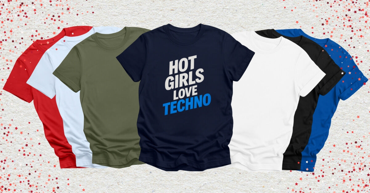 multiple Graphic Techno T-Shirts