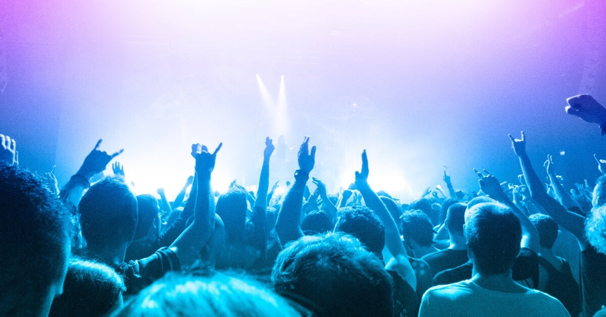 photo of an indoor rave