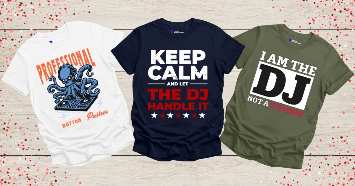 photo of funny DJ T-shirt designs