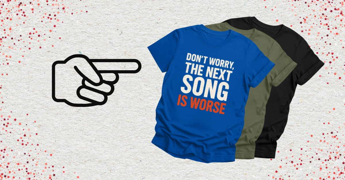 photo of ironic DJ shirts for club nights