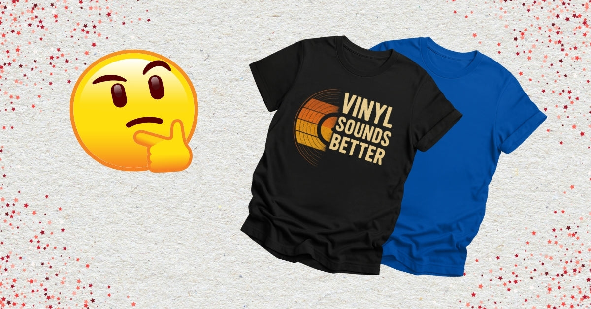 photo of old-school vinyl DJ Shirts