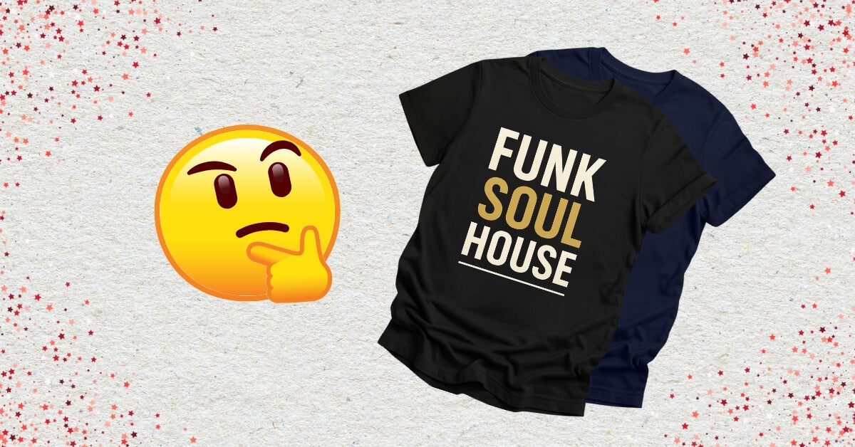 thinking emoji with House Music Shirts