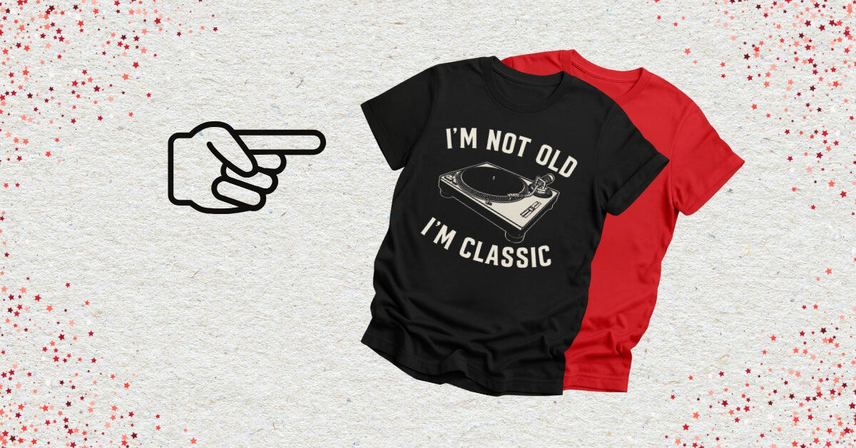 vinyl DJ T-shirts with Jokes on