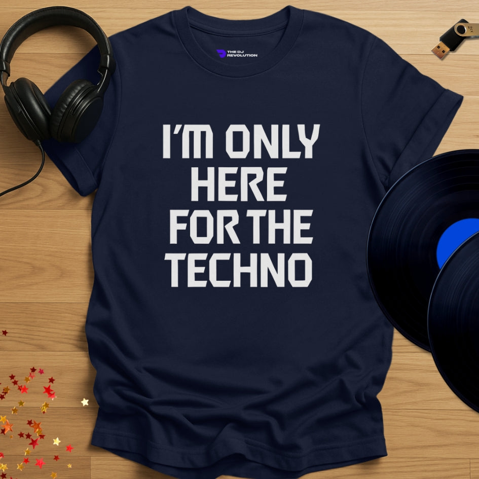 Techno Loyalist T-shirt in navy, front view