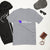 Men's Fitted DJ T-shirt 'The DJ Revolution' design in heather grey, front view