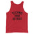 Unisex Techno Tank Top '1988 Detroit' design in red, front view