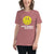 Ladie's Relaxed Fit Acid House T-Shirt in Heather Mauve, front view