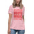 Ladie's Relaxed Fit House Music T-Shirt in pink, front view