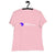 Ladie's Relaxed Fit DJ T-Shirt 'The DJ Revolution' design in pink, front view