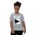 Youth DJ T-Shirt 'Play' design in athletic heather, front view